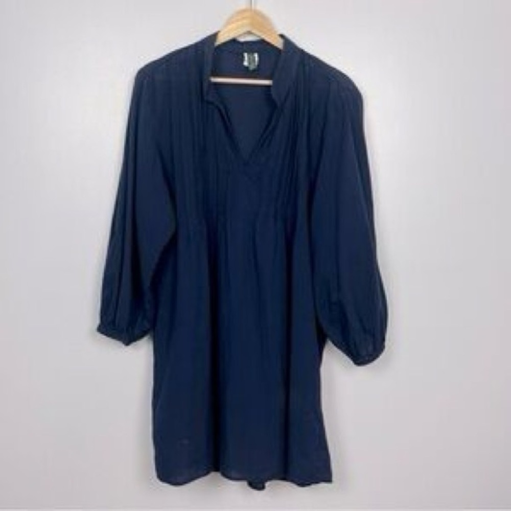 Lauren Ralph Lauren Navy Tunic Top
